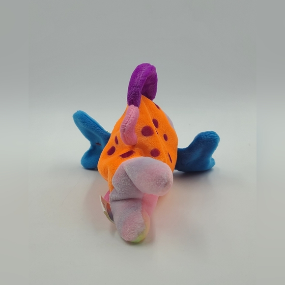 1999 RARE, RETIRED,  COLLECTIBLE BEANIE BABIES LIPS THE COLORFUL RAINBOW FISH 8" - Picture 4 of 4